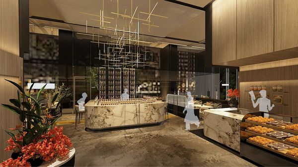 位於酒店內的咖啡廳。（圖片提供：日航酒店）