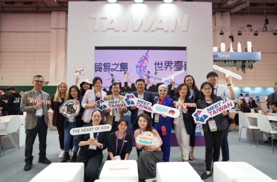 「MEET TAIWAN計畫」伴臺灣會展業者，組團前進德國IMEX展開拓會展商機。中為外貿協會副秘書長邱揮立。（圖片提供：外貿協會）