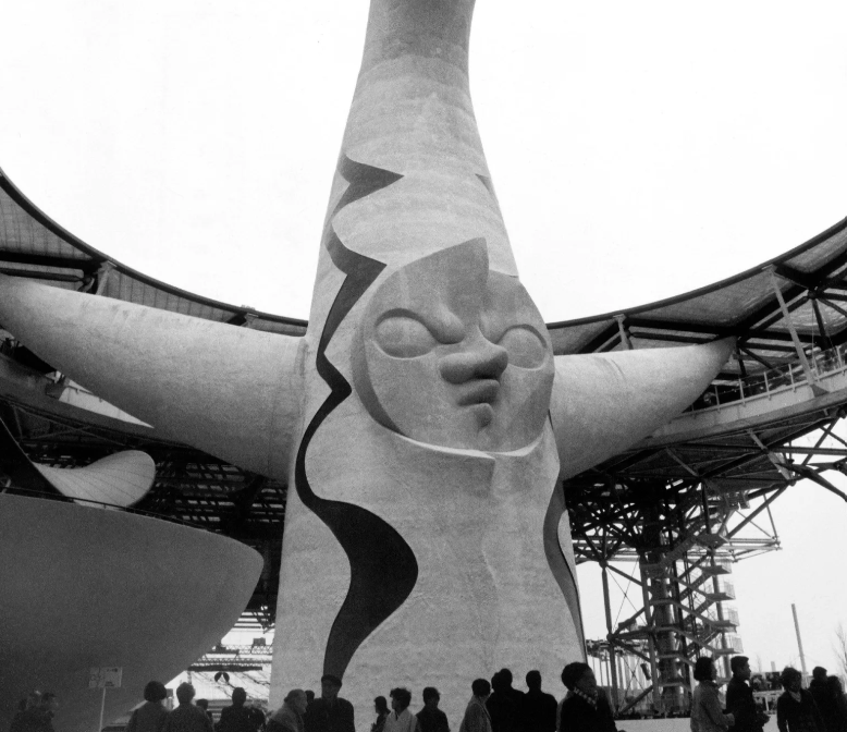 1970年大阪萬博的重要象徵「太陽之塔」（Tower of The Sun）。（圖片提供：GQ）
