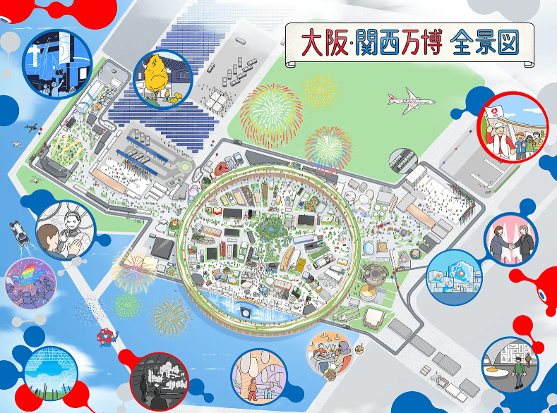 大阪世博全景圖。（圖片提供：GQ）